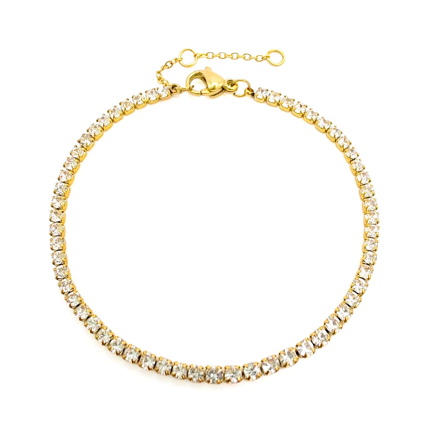 Dainty tennis bracelet
