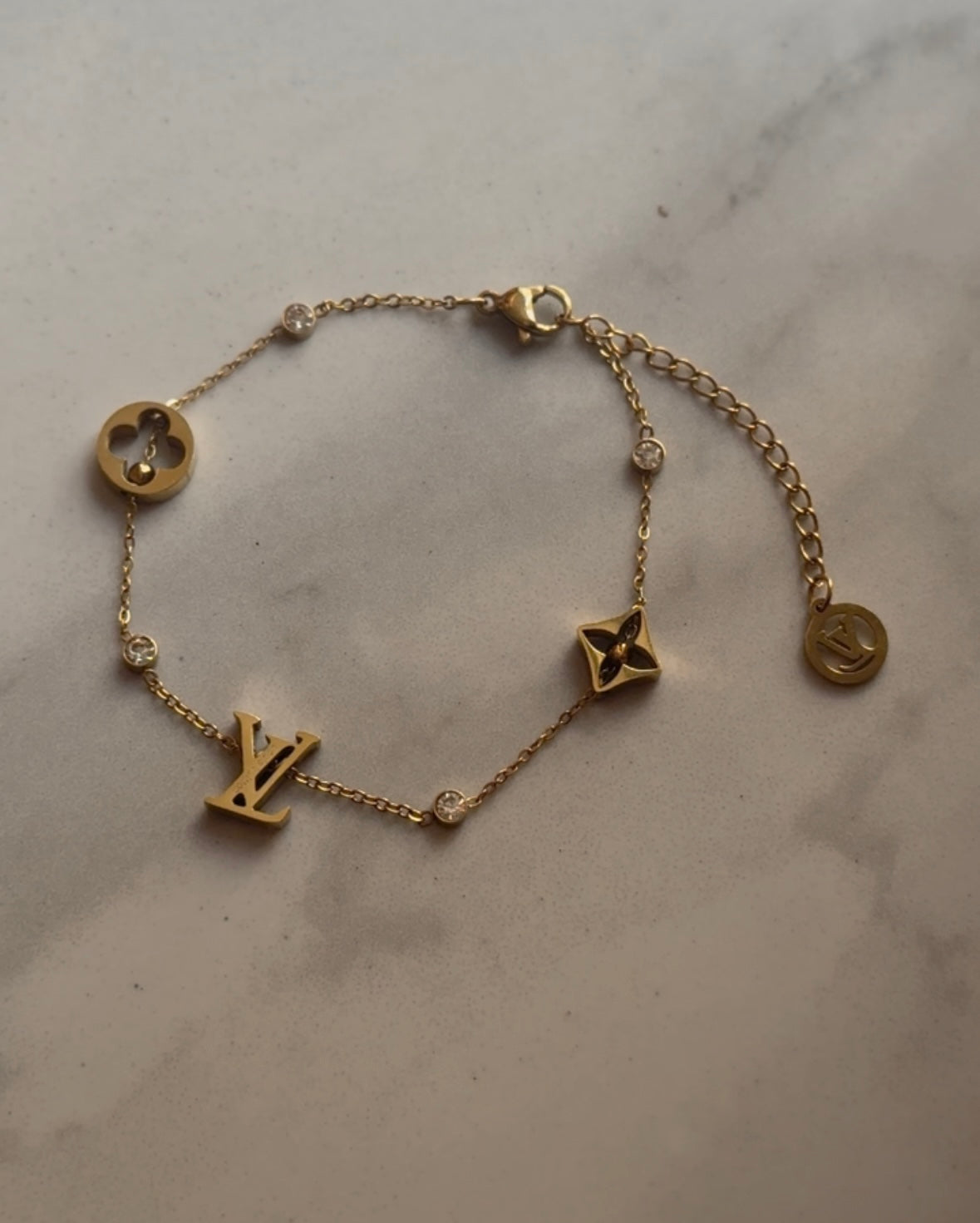 Gold LV bracelet