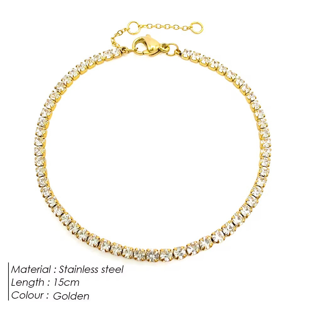 Dainty tennis bracelet
