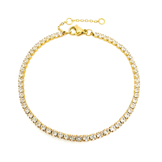 Dainty tennis bracelet
