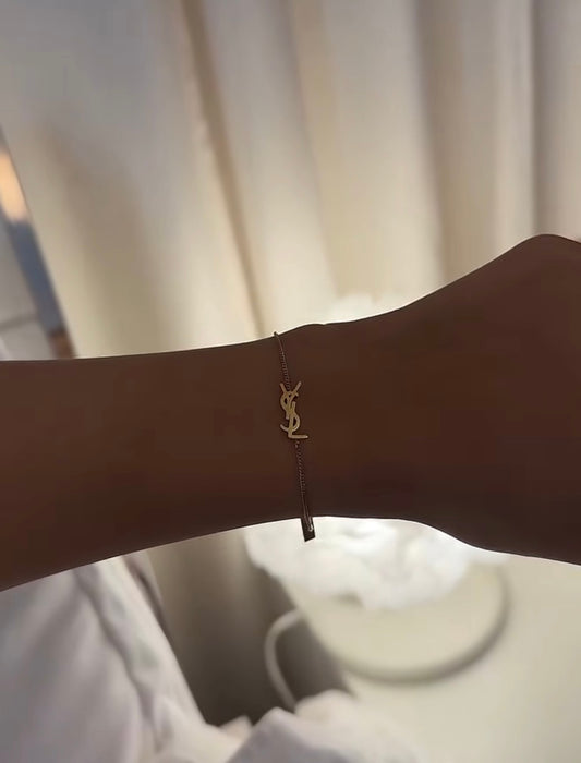 Y-S-L gold bracelet
